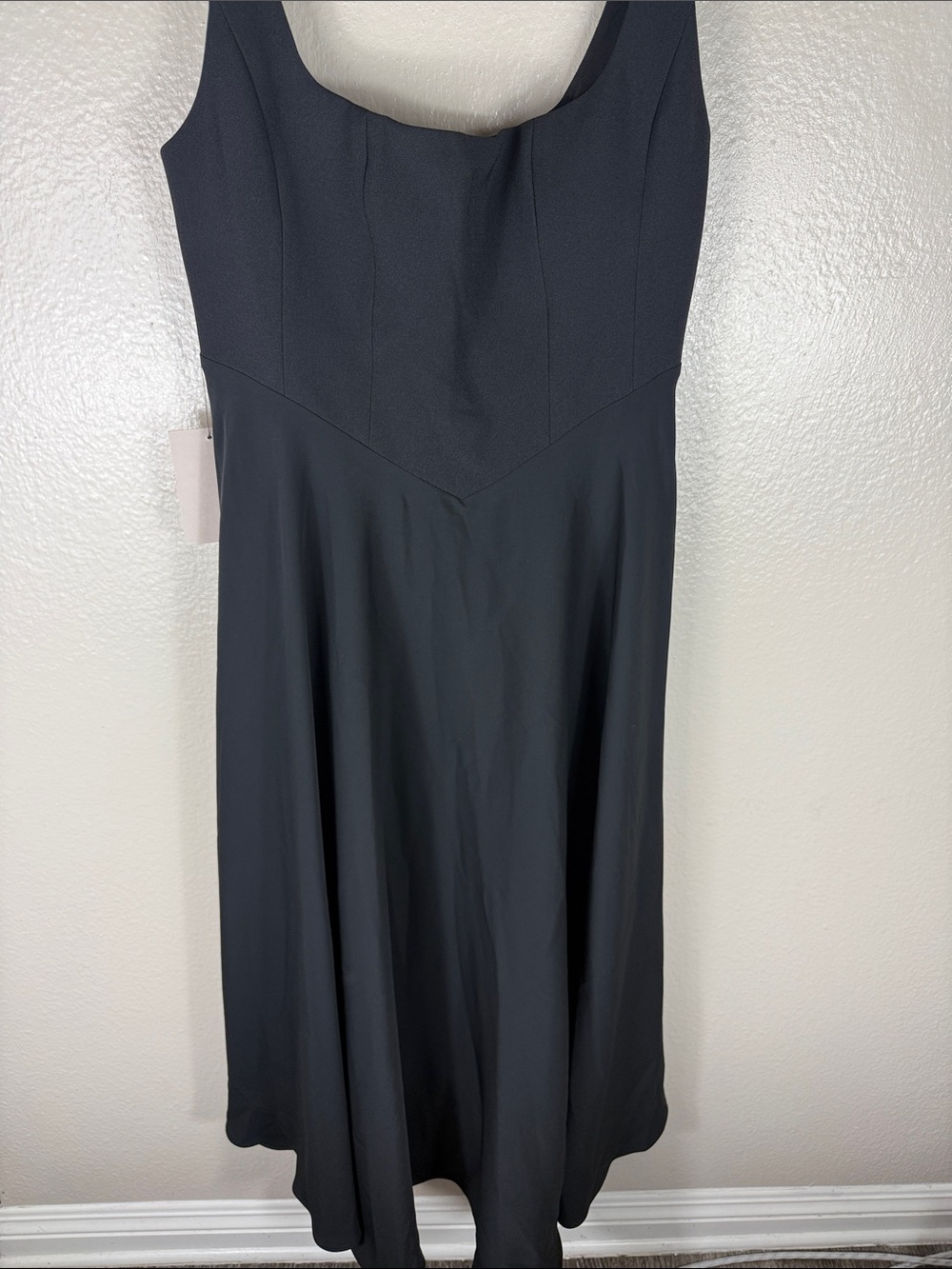 Odd Muse The Ultimate Square Neck Midi Dress in Black - Picture 6 of 11